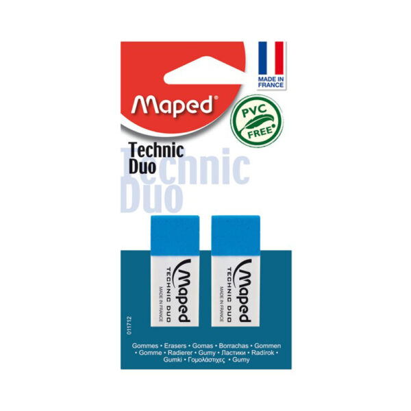 MAPED TECHNIC DUO ERASERS X2
