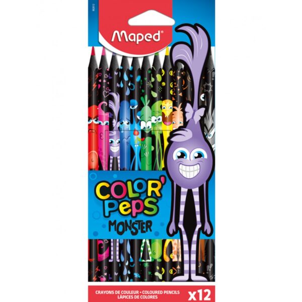 MAPED COLOR'PEPS MONSTER X 12 COLOURED PENCILS