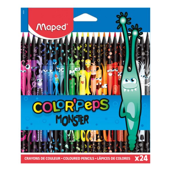 MAPED COLOR'PEPS MONSTER X 24 COLOURED PENCILS