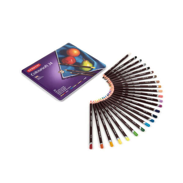 DERWENT COLOURSOFT PENCILS TIN X24