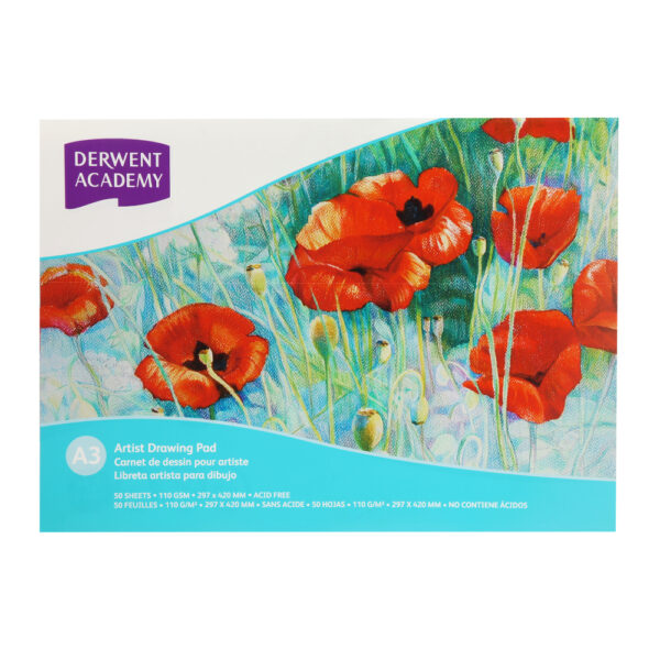DERWENT ACADEMY DRAWING PAD A3 LANDSCAPE 50SH