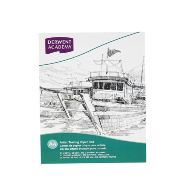 DERWENT ACADEMY TRACING PAD A4 25SH