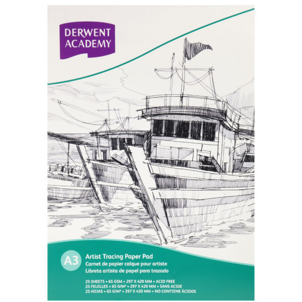 DERWENT ACADEMY TRACING PAD A3 25SH