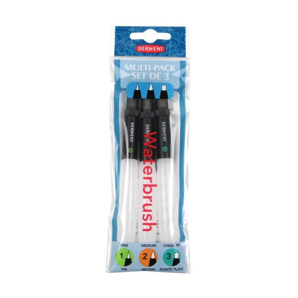 DERWENT WATERBRUSH PACK X3