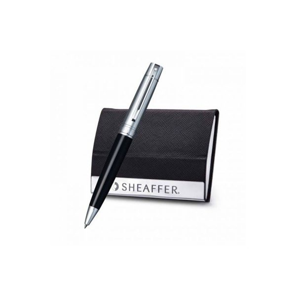 SHEAFFER 300 BALLPOINT PEN WITH MULTIPURPOSE CARD HOLDER