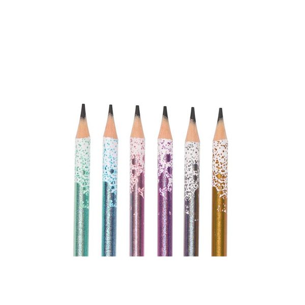 MAPED GRAPHITE PENCILS GLITTER DECO HB