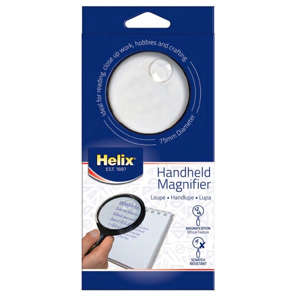 HELIX HANDHELD MAGNIFIER GLASS